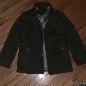 Men’s army green utility jacket, size XL